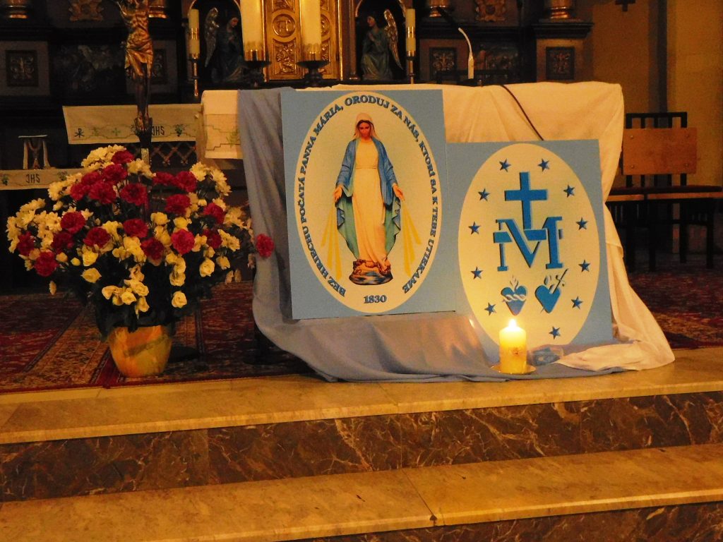 Sviatok ZZM - Panny Márie Zázračnej medaily 27.novembra 2018