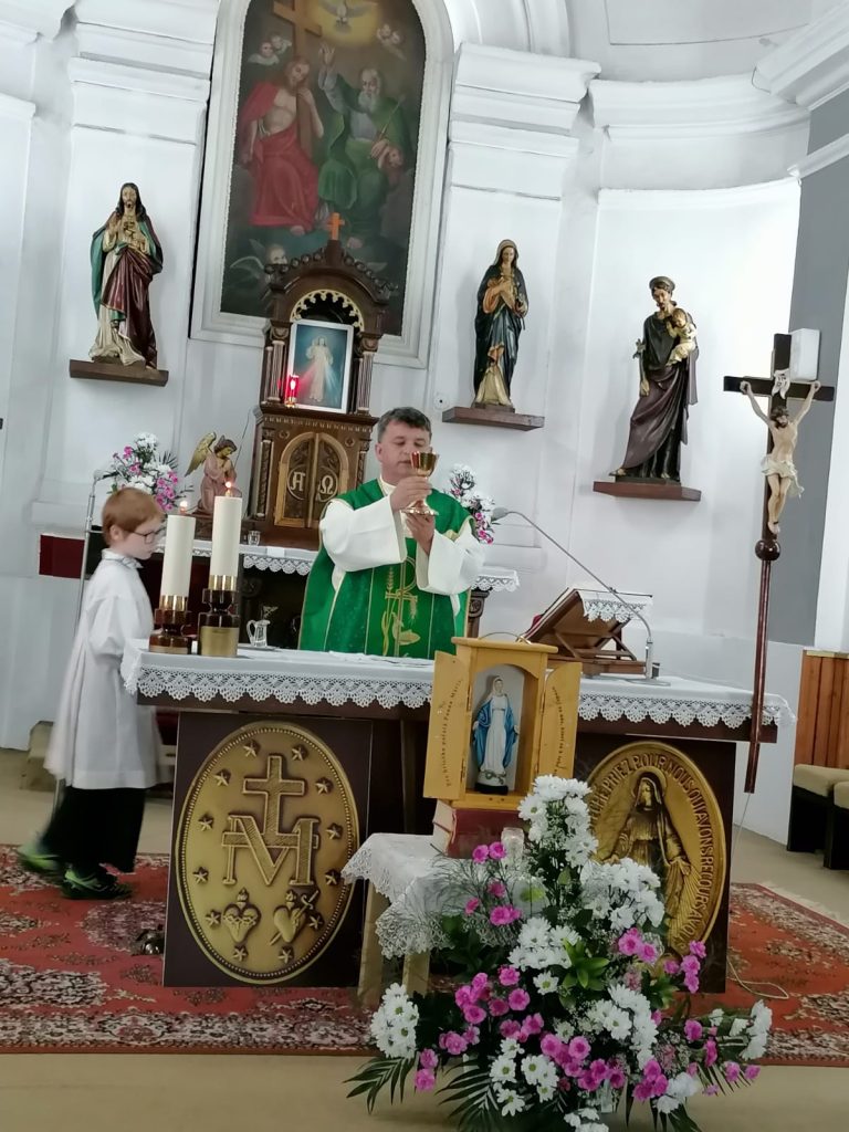 Návšteva farnosti Bystričany